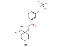 N-{[4-(dimethylamino)-1-methyl-4-piperidinyl]methyl}-3-(3-hydroxy-3-methylbutyl)benzamide
