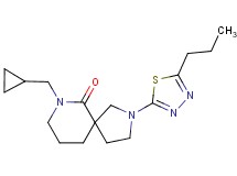 7-(cyclopropylmethyl)-2-(5-propyl-1,3,4-thiadiazol-2-yl)-2,7-diazaspiro[4.5]decan-6-one