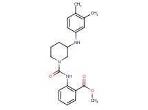 methyl 2-[({3-[(3,4-dimethylphenyl)amino]-1-piperidinyl}carbonyl)amino]benzoate