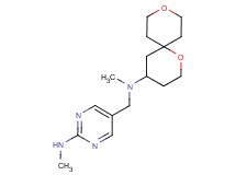 5-{[1,9-dioxaspiro[5.5]undec-4-yl(methyl)amino]methyl}-N-methylpyrimidin-2-amine