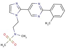 N-methyl-N-(2-{2-[2-(2-methylphenyl)pyrimidin-5-yl]-1H-imidazol-1-yl}ethyl)methanesulfonamide