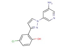 2-[1-(5-aminopyridin-3-yl)-1H-pyrazol-3-yl]-4-chlorophenol
