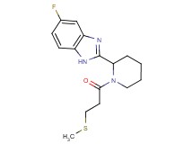 5-fluoro-2-{1-[3-(methylthio)propanoyl]-2-piperidinyl}-1H-benzimidazole