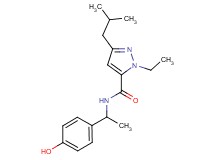 1-ethyl-N-[1-(4-hydroxyphenyl)ethyl]-3-isobutyl-1H-pyrazole-5-carboxamide