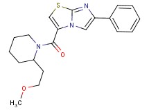 3-{[2-(2-methoxyethyl)-1-piperidinyl]carbonyl}-6-phenylimidazo[2,1-b][1,3]thiazole