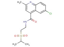 6-chloro-N-[2-(isopropylsulfonyl)ethyl]-2-methylquinoline-4-carboxamide