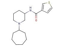 N-(1-cycloheptyl-3-piperidinyl)-3-thiophenecarboxamide