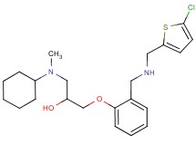1-[2-({[(5-chloro-2-thienyl)methyl]amino}methyl)phenoxy]-3-[cyclohexyl(methyl)amino]-2-propanol