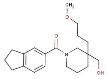 [1-(2,3-dihydro-1H-inden-5-ylcarbonyl)-3-(3-methoxypropyl)-3-piperidinyl]methanol