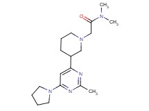N,N-dimethyl-2-{3-[2-methyl-6-(1-pyrrolidinyl)-4-pyrimidinyl]-1-piperidinyl}acetamide