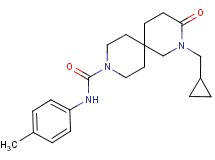 2-(cyclopropylmethyl)-N-(4-methylphenyl)-3-oxo-2,9-diazaspiro[5.5]undecane-9-carboxamide