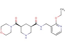 (3R*,5S*)-N-[(2-ethoxypyridin-3-yl)methyl]-5-(morpholin-4-ylcarbonyl)piperidine-3-carboxamide