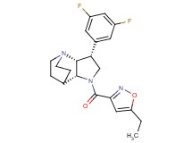 (3R*,3aR*,7aR*)-3-(3,5-difluorophenyl)-1-[(5-ethylisoxazol-3-yl)carbonyl]octahydro-4,7-ethanopyrrolo[3,2-b]pyridine