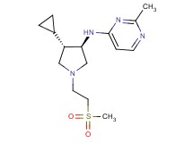 N-{rel-(3R,4S)-4-cyclopropyl-1-[2-(methylsulfonyl)ethyl]-3-pyrrolidinyl}-2-methyl-4-pyrimidinamine dihydrochloride