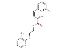 8-fluoro-N-{2-[(3-methyl-2-pyridinyl)amino]ethyl}-2-quinolinecarboxamide