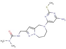 N'-({5-[6-amino-2-(methylthio)pyrimidin-4-yl]-5,6,7,8-tetrahydro-4H-pyrazolo[1,5-a][1,4]diazepin-2-yl}methyl)-N,N-dimethylurea