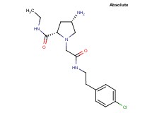 (4S)-4-amino-1-(2-{[2-(4-chlorophenyl)ethyl]amino}-2-oxoethyl)-N-ethyl-L-prolinamide bis(trifluoroacetate)