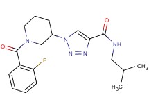 1-[1-(2-fluorobenzoyl)-3-piperidinyl]-N-isobutyl-1H-1,2,3-triazole-4-carboxamide