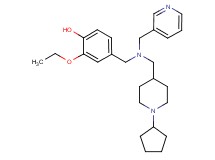 4-{[[(1-cyclopentyl-4-piperidinyl)methyl](3-pyridinylmethyl)amino]methyl}-2-ethoxyphenol