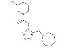 1-{[5-(1-azepanylmethyl)-1H-tetrazol-1-yl]acetyl}-3-piperidinol