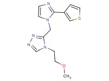 4-(2-methoxyethyl)-3-{[2-(3-thienyl)-1H-imidazol-1-yl]methyl}-4H-1,2,4-triazole
