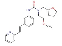N-(2-methoxyethyl)-N'-{3-[(E)-2-pyridin-2-ylvinyl]phenyl}-N-(tetrahydrofuran-2-ylmethyl)urea