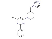 4-[3-(1H-imidazol-1-ylmethyl)-1-piperidinyl]-6-methyl-2-phenylpyrimidine