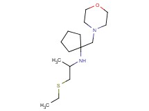 N-[2-(ethylthio)-1-methylethyl]-1-(morpholin-4-ylmethyl)cyclopentanamine