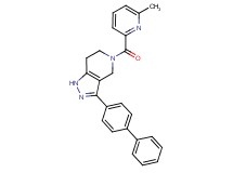 3-biphenyl-4-yl-5-[(6-methylpyridin-2-yl)carbonyl]-4,5,6,7-tetrahydro-1H-pyrazolo[4,3-c]pyridine