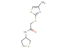2-[(4-methyl-1,3-thiazol-2-yl)thio]-N-(tetrahydro-3-thienyl)acetamide