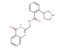 N-[(4-oxo-3,4-dihydro-2-quinazolinyl)methyl]-2-(3-pyrrolidinyl)benzamide