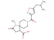 8-[(5-isobutylisoxazol-3-yl)carbonyl]-1-methyl-2-oxo-1,8-diazaspiro[4.5]decane-4-carboxylic acid