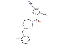 5-{[4-(2-fluorobenzyl)-1,4-diazepan-1-yl]carbonyl}-1-methyl-1H-pyrrole-3-carbonitrile