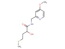 2-hydroxy-N-[(4-methoxypyridin-2-yl)methyl]-4-(methylthio)butanamide