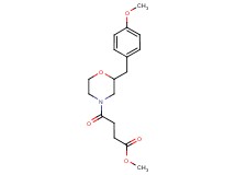 methyl 4-[2-(4-methoxybenzyl)-4-morpholinyl]-4-oxobutanoate