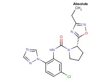 (2S)-N-[5-chloro-2-(1H-1,2,4-triazol-1-yl)phenyl]-2-(3-ethyl-1,2,4-oxadiazol-5-yl)pyrrolidine-1-carboxamide