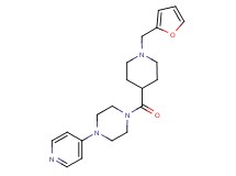 1-{[1-(2-furylmethyl)-4-piperidinyl]carbonyl}-4-(4-pyridinyl)piperazine