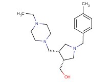 [(3R*,4S*)-4-[(4-ethylpiperazin-1-yl)methyl]-1-(4-methylbenzyl)pyrrolidin-3-yl]methanol