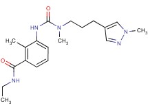 N-ethyl-2-methyl-3-[({methyl[3-(1-methyl-1H-pyrazol-4-yl)propyl]amino}carbonyl)amino]benzamide
