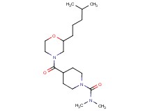 N,N-dimethyl-4-{[2-(4-methylpentyl)-4-morpholinyl]carbonyl}-1-piperidinecarboxamide
