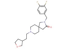 2-(3,4-difluorobenzyl)-8-[2-(tetrahydro-3-furanyl)ethyl]-2,8-diazaspiro[4.5]decan-3-one