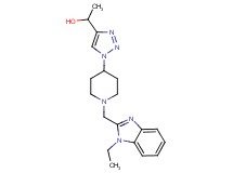 1-(1-{1-[(1-ethyl-1H-benzimidazol-2-yl)methyl]-4-piperidinyl}-1H-1,2,3-triazol-4-yl)ethanol bis(trifluoroacetate) (salt)