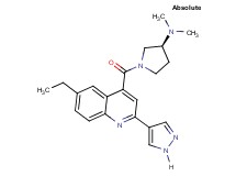 (3S)-1-{[6-ethyl-2-(1H-pyrazol-4-yl)-4-quinolinyl]carbonyl}-N,N-dimethyl-3-pyrrolidinamine