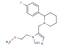 2-(4-fluorophenyl)-1-{[1-(2-methoxyethyl)-1H-imidazol-5-yl]methyl}piperidine