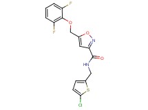 N-[(5-chloro-2-thienyl)methyl]-5-[(2,6-difluorophenoxy)methyl]-3-isoxazolecarboxamide