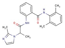 N-(2,6-dimethylphenyl)-2-{[2-(2-methyl-1H-imidazol-1-yl)propanoyl]amino}benzamide