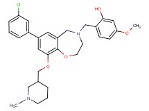 2-{[7-(3-chlorophenyl)-9-[(1-methyl-3-piperidinyl)methoxy]-2,3-dihydro-1,4-benzoxazepin-4(5H)-yl]methyl}-5-methoxyphenol