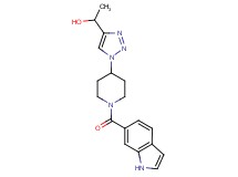 1-{1-[1-(1H-indol-6-ylcarbonyl)-4-piperidinyl]-1H-1,2,3-triazol-4-yl}ethanol