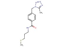 4-[(5-methyl-1H-tetrazol-1-yl)methyl]-N-[3-(methylthio)propyl]benzamide