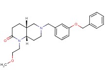 (4aR*,8aS*)-6-[3-(benzyloxy)benzyl]-1-(2-methoxyethyl)octahydro-1,6-naphthyridin-2(1H)-one